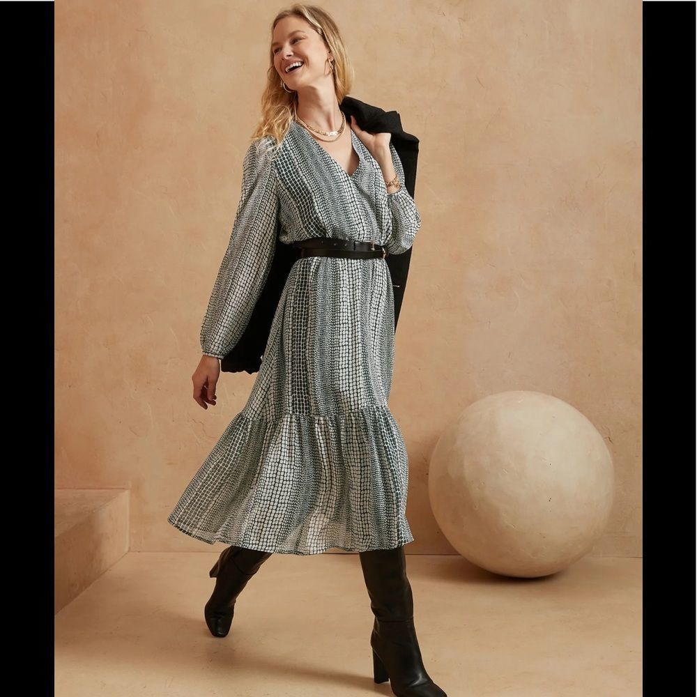 Banana Republic Flounce Hem Maxi Dress - NWOT
